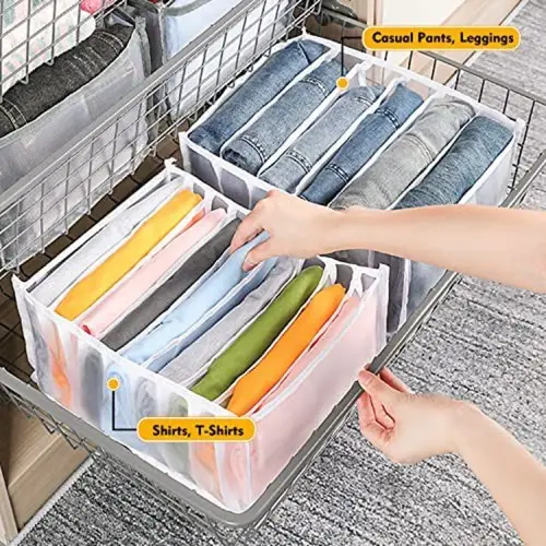 Picture of Cloth Organizer Box 9 Grid Closet Storage Drawer Divider Storage Organizer Box