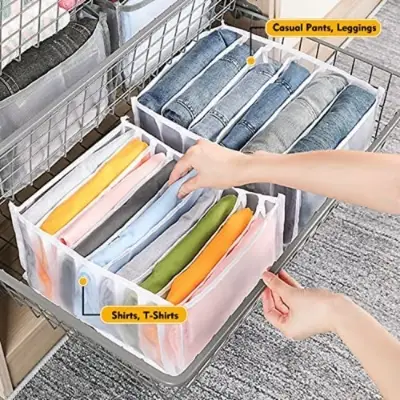 Picture of Cloth Organizer Box 9 Grid Closet Storage Drawer Divider Storage Organizer Box