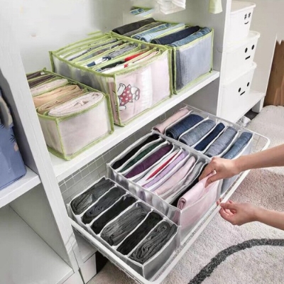 Picture of Cloth Organizer Box 9 Grid Closet Storage Drawer Divider Storage Organizer Box