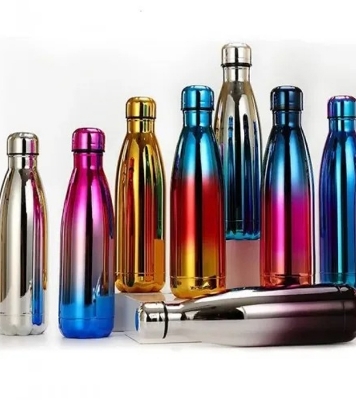 Picture of 500ml Double-Wall Insulated Vacuum Flask Stainless Steel Water Bottle For Girls Colorful BPA Free Thermos for Sport Water Bottle