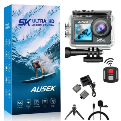Buy Ausek AT-M40R 5K Waterproof Action Camera Touch (Combo)   at best price In Bangladesh