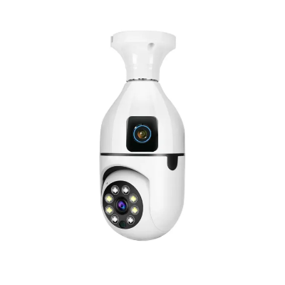 Buy V380 Pro Dual Lens Dual Screen E27 Bulb Camera Two Ways Audio Color Night Vision Smart Home Security Wireless WIFI Indoor Camera   at best price In Bangladesh