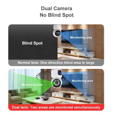 Buy V380 4G Sim Supported Dual Lens Full Color Doll IP Camera   at best price In Bangladesh