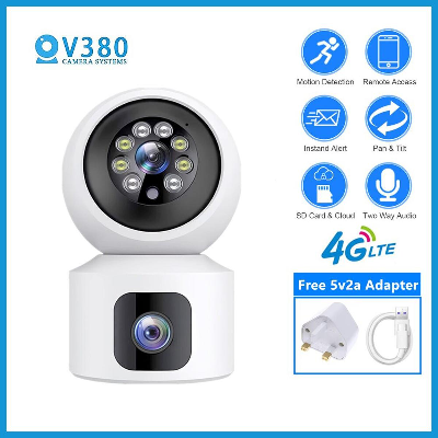 Buy V380 Full Color 4G Sim Supported Dual Lens Doll Camera   at best price In Bangladesh