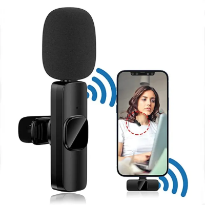 Buy K9 Type C Wireless Lavalier Microphone for Facebook Live Stream Recording   at best price In Bangladesh