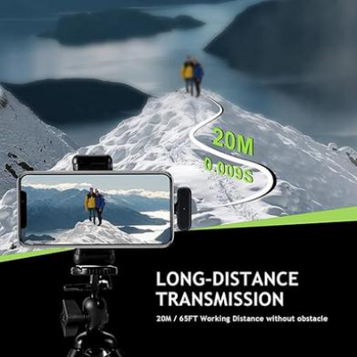 Buy K61 Wireless Lavalier Microphone, Dual Microphone for Plug & Play Noise Reduction for type C   at best price In Bangladesh