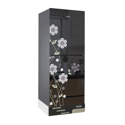 Buy VISION Glass Door Refrigerator RE-240 Liter Mirror White Lilac Top Mount at Best Price in Bangladesh