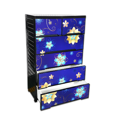 Buy Supreme  Wardrobe (Double-5D)-Sun Flower Black-TEL at Best Price In Bangladesh