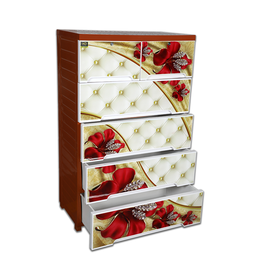 Buy Wardrobe HD Print Double 5D Golden Rose TEL at Best Price In Bangladesh