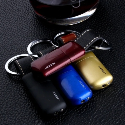 Picture of Lavish indulgent - Classic Style New Leather Key Holder With Metal Body Butane Windproof Cigarete Gas Lighter - Sensible - Must Have