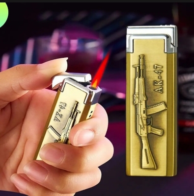 Picture of Newfangled - Opulence at Its Best - Metal Body AK47 style Butane Windproof Reflatable Cigarete Gas Lighter - Motors - Must Have