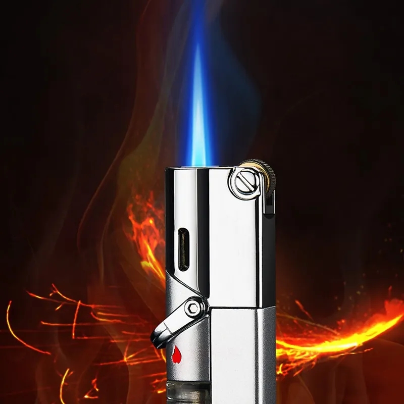 Picture of Highly Vital - New Aomai Stick Inflatable Blue Flame Metal Jet Torch Cigarete Gas Lighter - Motors - Modern and Trendy- Delights