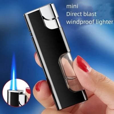 Picture of Lavish indulgent - New Metal Case multilayer Electronic Plating process Durable Blue Flame Cigarete Gas Lighter - Sensible - Must Have