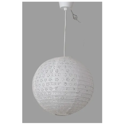 Buy Ceiling hanging light, round Paper Lantern. hanging paper lantern lights. High quality White Hollow 35 inch at Best Prices in Bangladesh