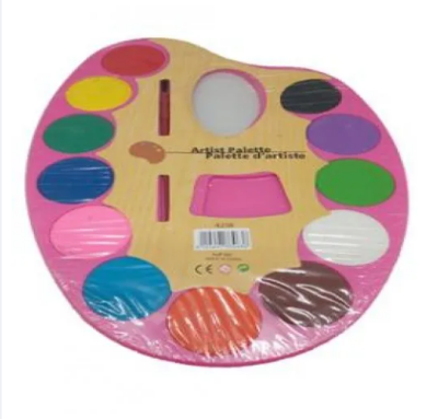 Buy Water Colors Plastic Artist Palette with brush for kids at Best Prices in Bangladesh