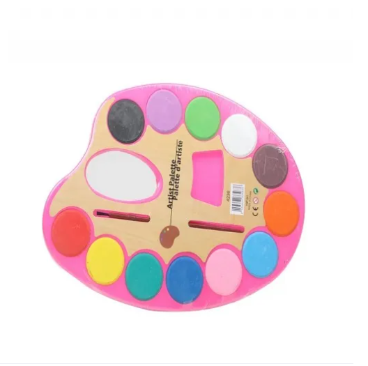 Buy Water Colors Plastic Artist Palette with brush for kids at Best Prices in Bangladesh