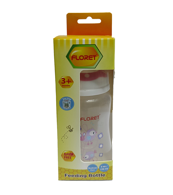 Picture of FLORET PP Feeding Bottle  Medium Flow 4 oz 125ml