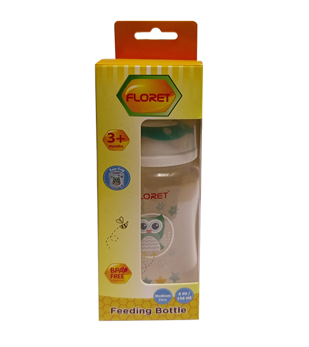 Picture of FLORET PP Feeding Bottle  Medium Flow 4 oz 125ml