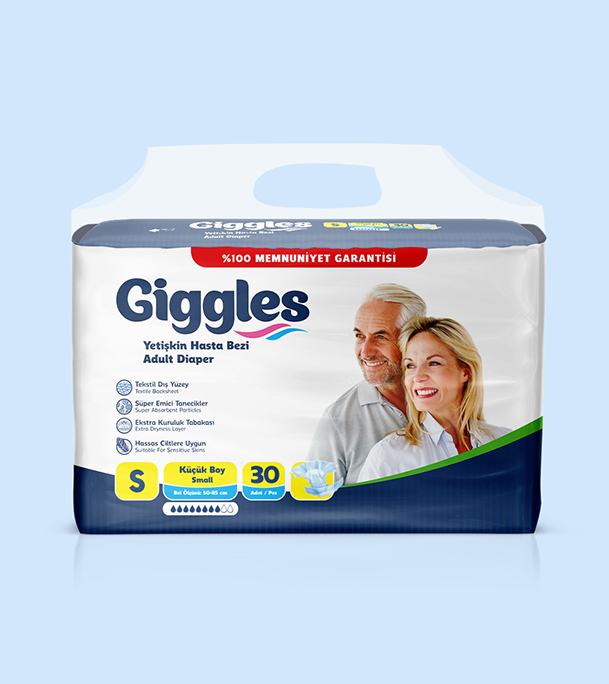 Picture of Giggles Adult Diaper -Jumbo Small 30Pcs