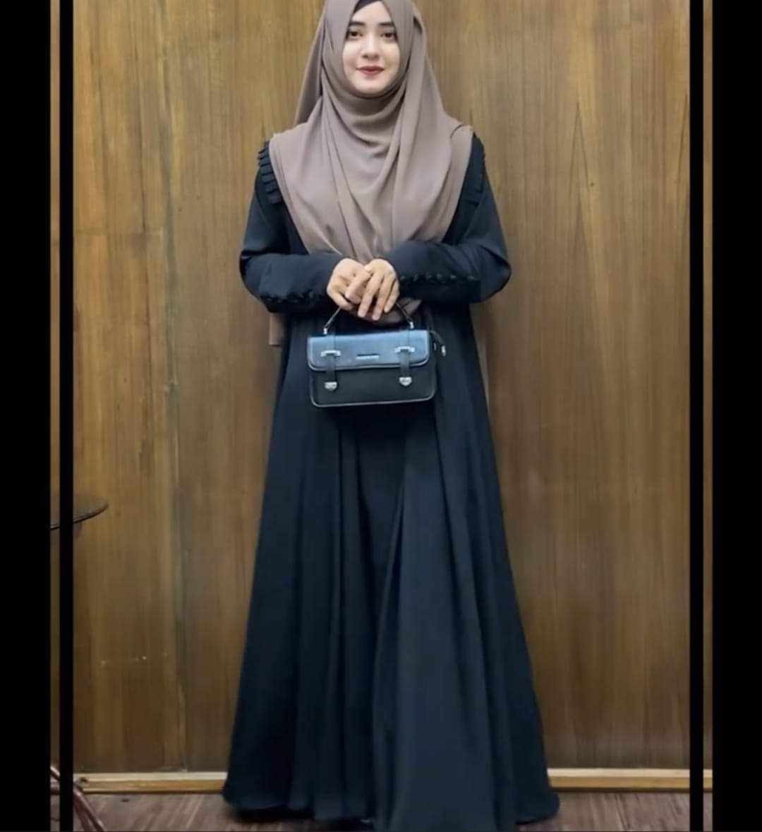Picture of Abaya Borka (Aziya Borka) (No Hijab) Dubai Cherry Stylish Party Borka Fashion Collection Fashionable Khimar Lycra Borka For Women
