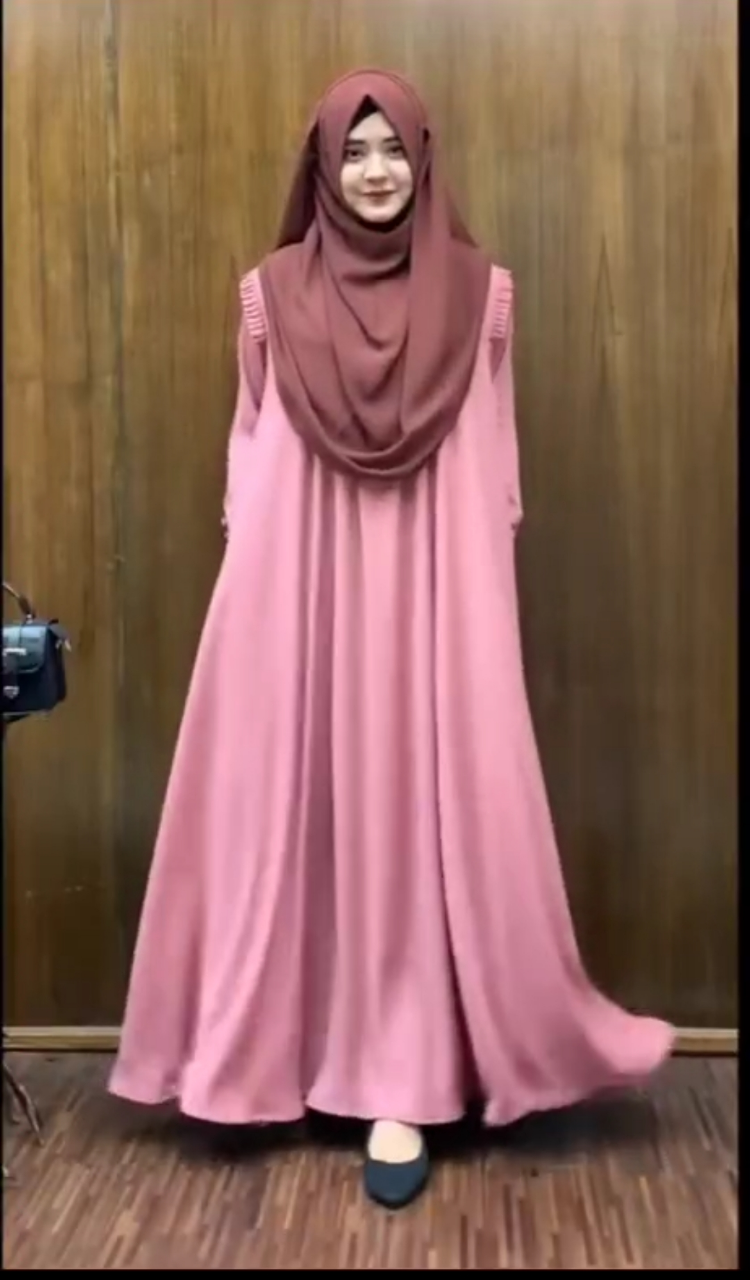 Picture of Abaya Borka (Aziya Borka) (No Hijab) Dubai Cherry Stylish Party Borka Fashion Collection Fashionable Khimar Lycra Borka For Women