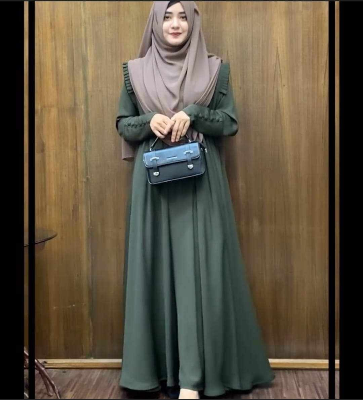 Picture of Abaya Borka (Aziya Borka) (No Hijab) Dubai Cherry Stylish Party Borka Fashion Collection Fashionable Khimar Lycra Borka For Women