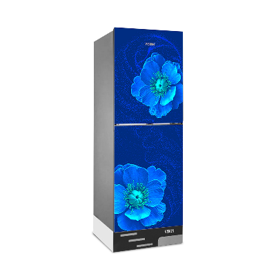 Buy VISION Glass Door Refrigerator RE-160 Liter Blue Flax Flower Bottom Mount at Best Price in Bangladesh