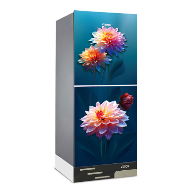 Buy VISION Glass Door Refrigerator RE-200 Liter Radish Carnation Top Mount  at Best Price in Bangladesh