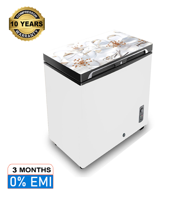 Buy VISION Glass Door Chest Freezer RE-150 Liter White Ice Flower at Best Price in Bangladesh	