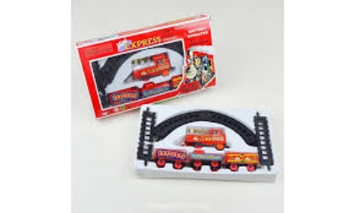 Picture of mini plastic train set Mini Express Train Set For Kids 1 Battery Operated Train Set