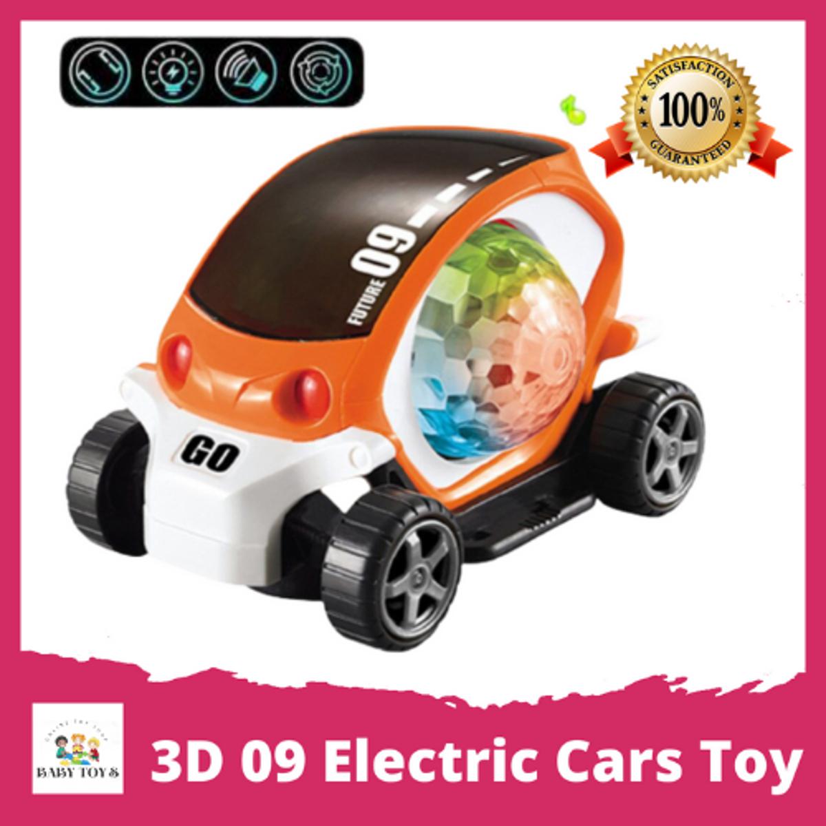 Picture of 3D 09 Electric Cars Toy for Boys Girls with Lights Music,Baby Early Educational Toys (Multicolor)