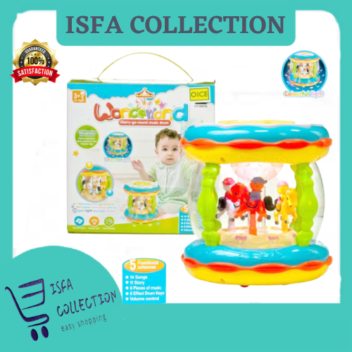 Picture of CAROUSEL MINI WONDERLAND MERRY GO ROUND MUSIC DRUM