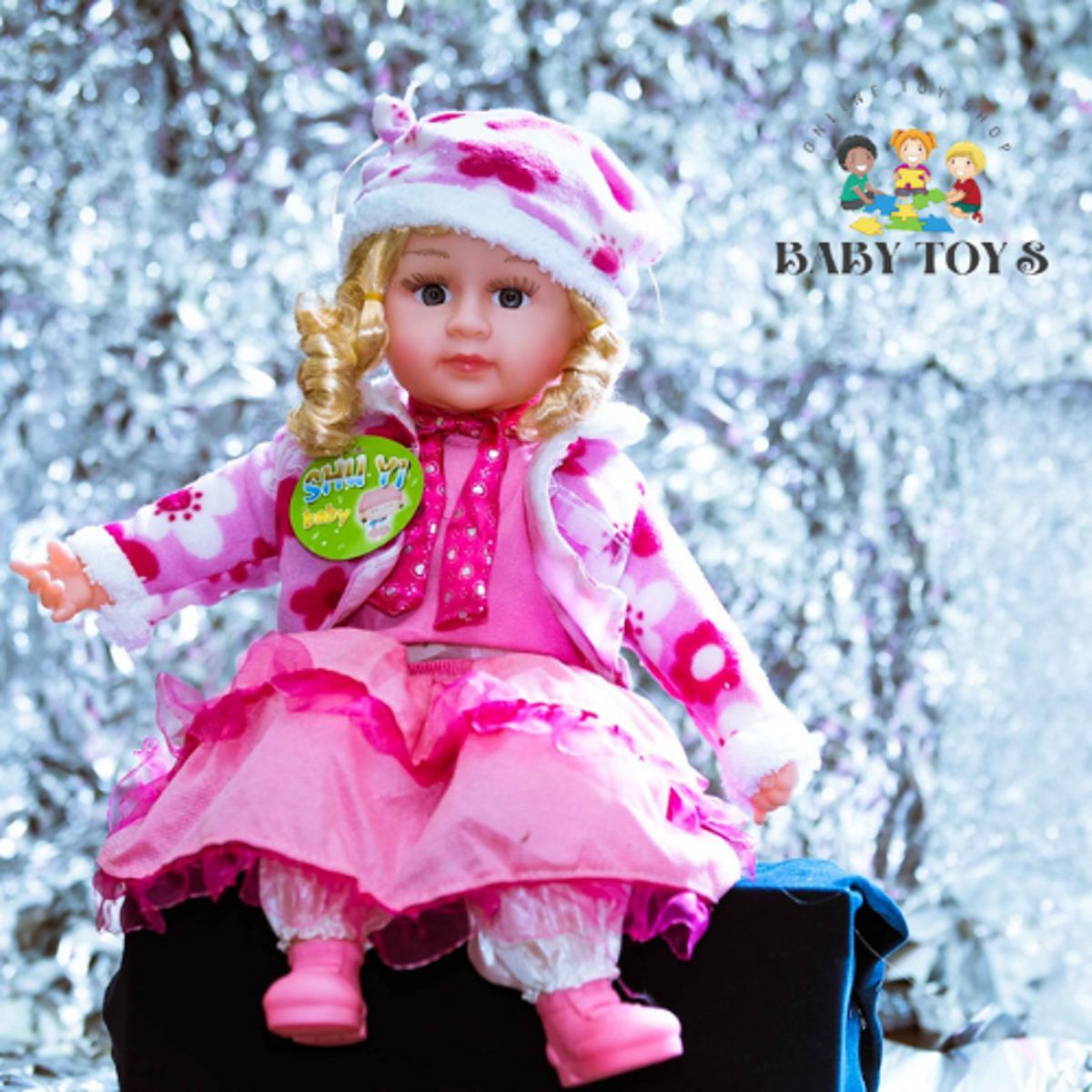 Picture of Soft  Musical Doll Sings Poems Stuffed Plush Soft Toy for Kids (Kabita Doll)