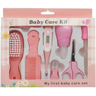 Picture of 8Pcs Baby Healthcare & Grooming Kit Set - Infant Nursery Set Newborn Baby Care Kit Healthcare Kits, Nursery Essential Set for Baby