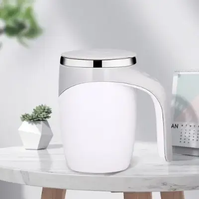 Buy Rechargeable Multi-functional Portable Automatic Stainless Steel Self Magnetic Stirring Cup Coffee Mug 380ml  at Best Prices in Bangladesh