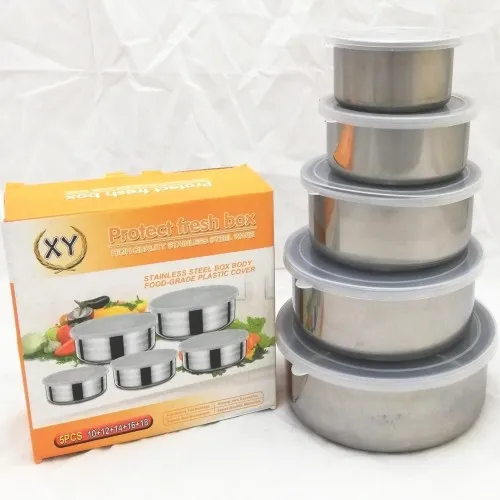 Buy Protect Fresh Box 5 Pieces High Quality Stainless Steel Ware Set at Best Prices in Bangladesh