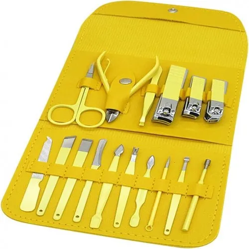 Buy 16 in 1 Stainless Steel Professional Manicure & Pedicure Kit Nail Clipper Set  at Best Prices in Bangladesh