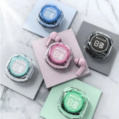 Buy QCY Wireless Earphones Bluetooth 5.3 Transparent Display Design TWS True Wireless Earbuds at Best Prices in Bangladesh