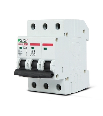 Buy Click Circuit Breaker MCB 3P 25A C 6KA Online at Best Price