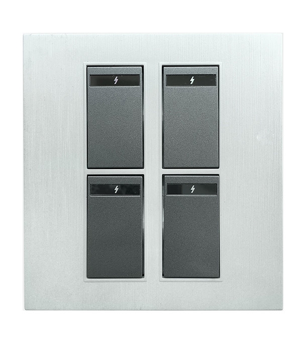 Buy Blaze Crown 4 Gang 1 Way Switch Online at Best Price