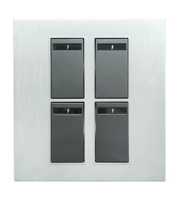 Buy Blaze Crown 4 Gang 1 Way Switch Online at Best Price