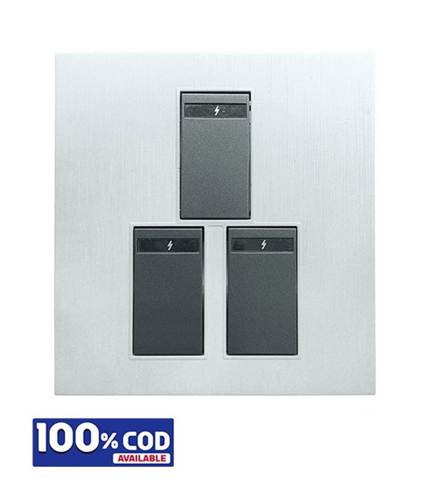 Picture of Blaze Crown 3 Gang 1 Way Switch