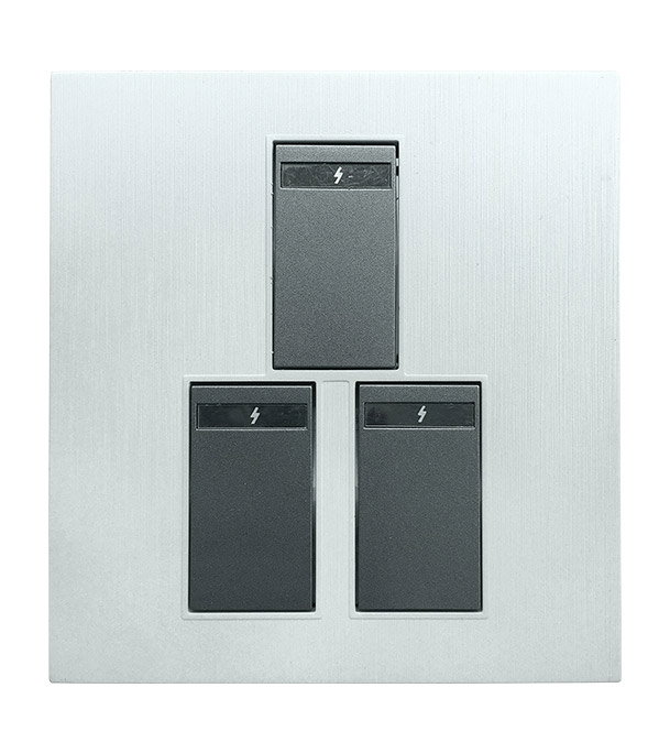 Buy Blaze Crown 3 Gang 1 Way Switch Online at Best Price