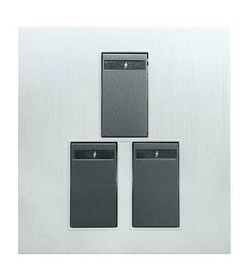 Buy Blaze Crown 3 Gang 1 Way Switch Online at Best Price