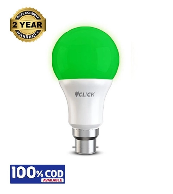Picture of Click Color LED Bulb 13W Pin B-22 Green