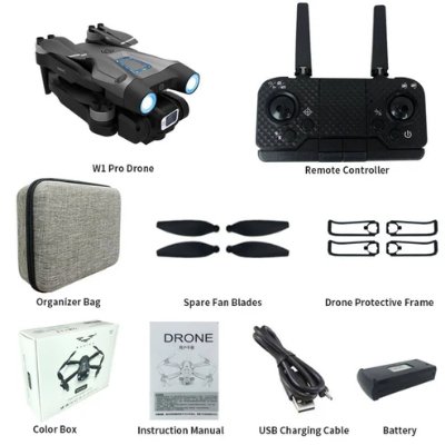Buy W1 Pro Folding 4K Drone at best price In Bangladesh