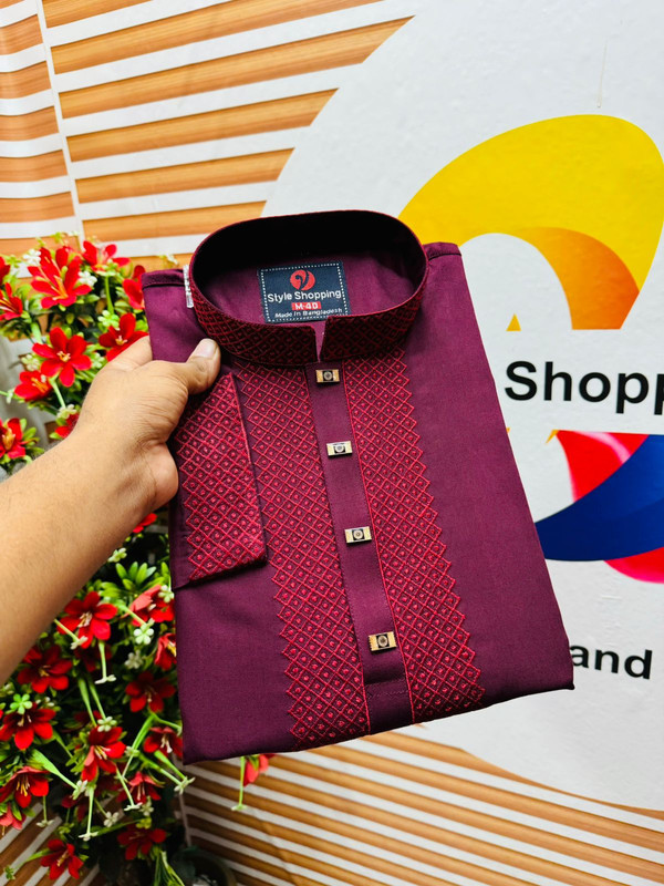 Buy Men's Tansil Linen Cotton Fashionable Panjabi Online at Best Price in Bangladesh