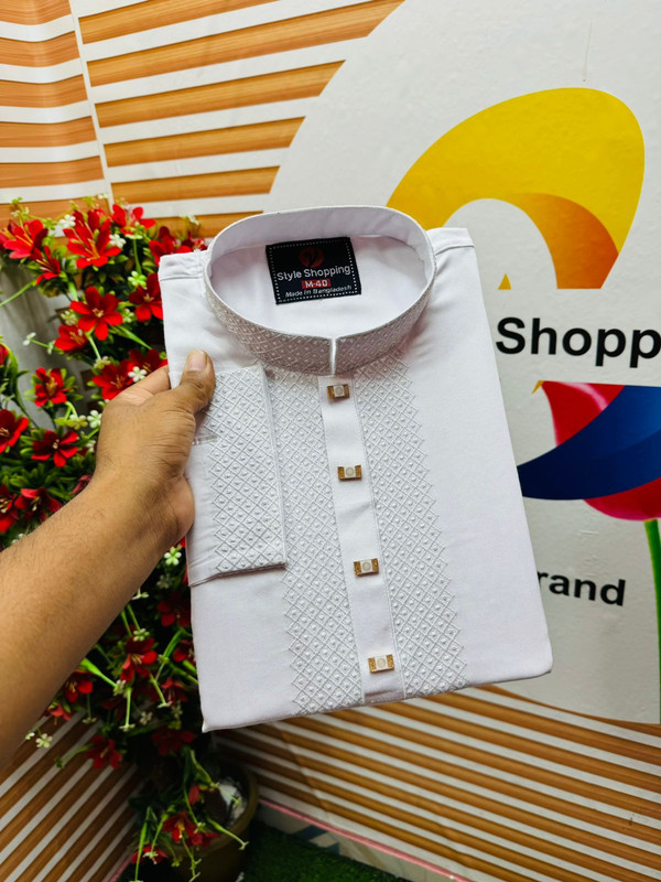 Buy Men's Tansil Linen Cotton fashionable Panjabi Online at Best Price in Bangladesh