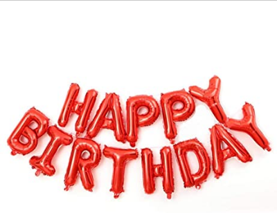 Buy Happy Birthday Balloon Banner, Aluminum Foil Letters at Best Price In Bangladesh