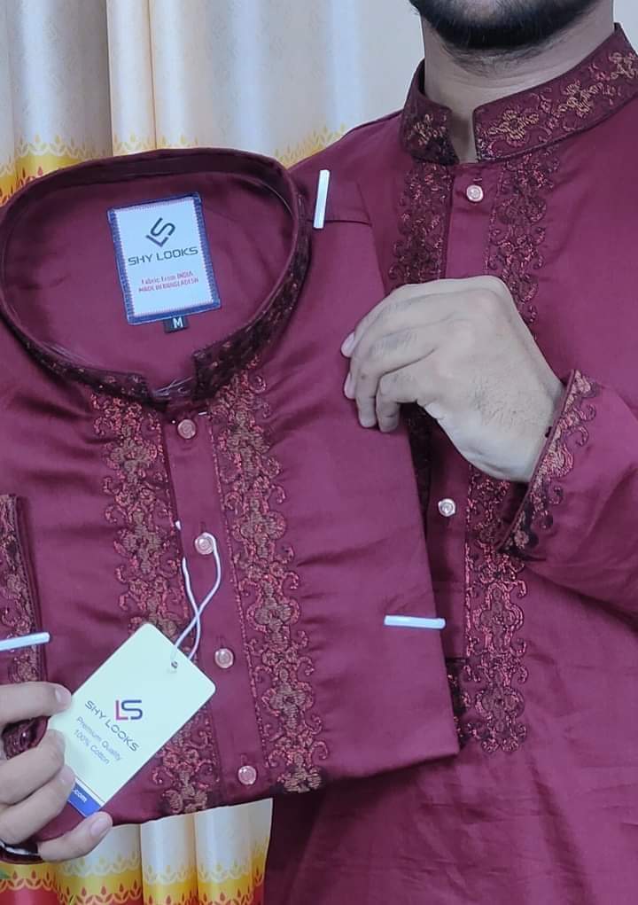 Buy Men's Luxury Semi Long Panjabi Online at Best Price in Bangladesh